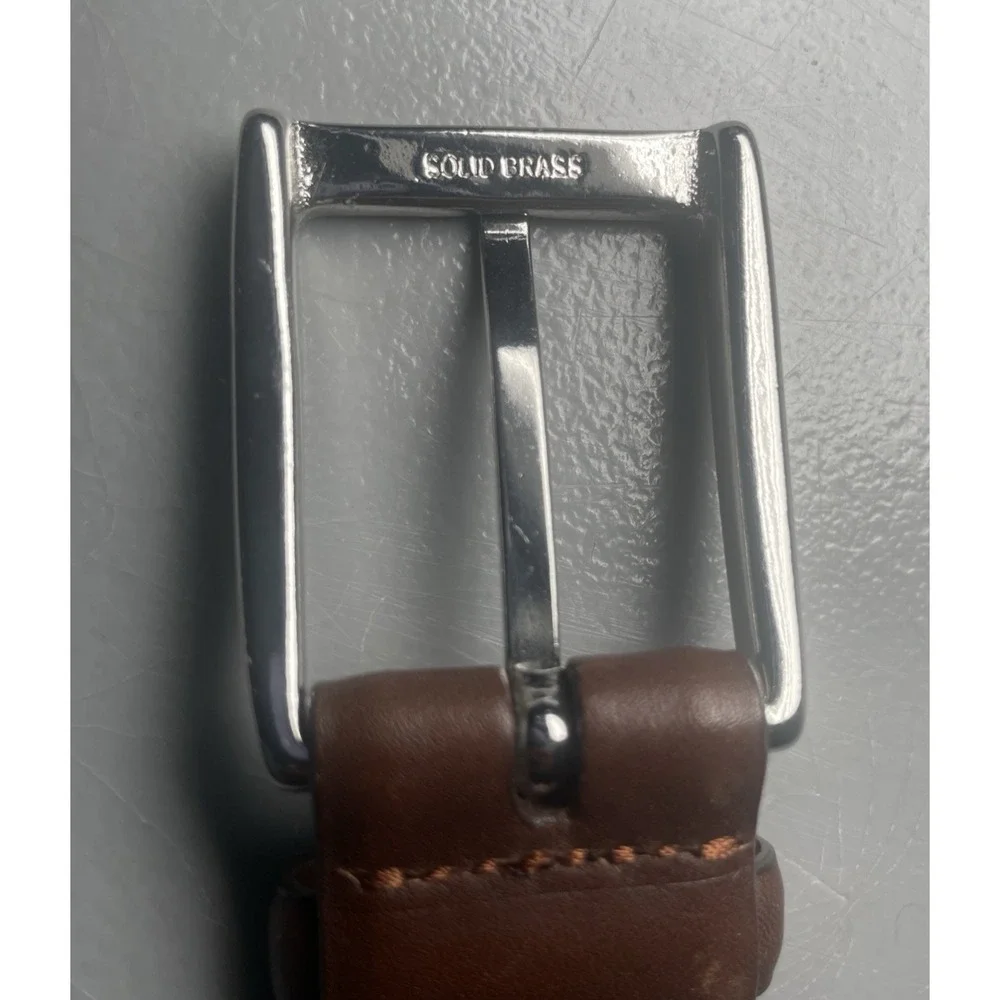 Vintage Ralph Lauren Men's Brown Leather Belt Size 40